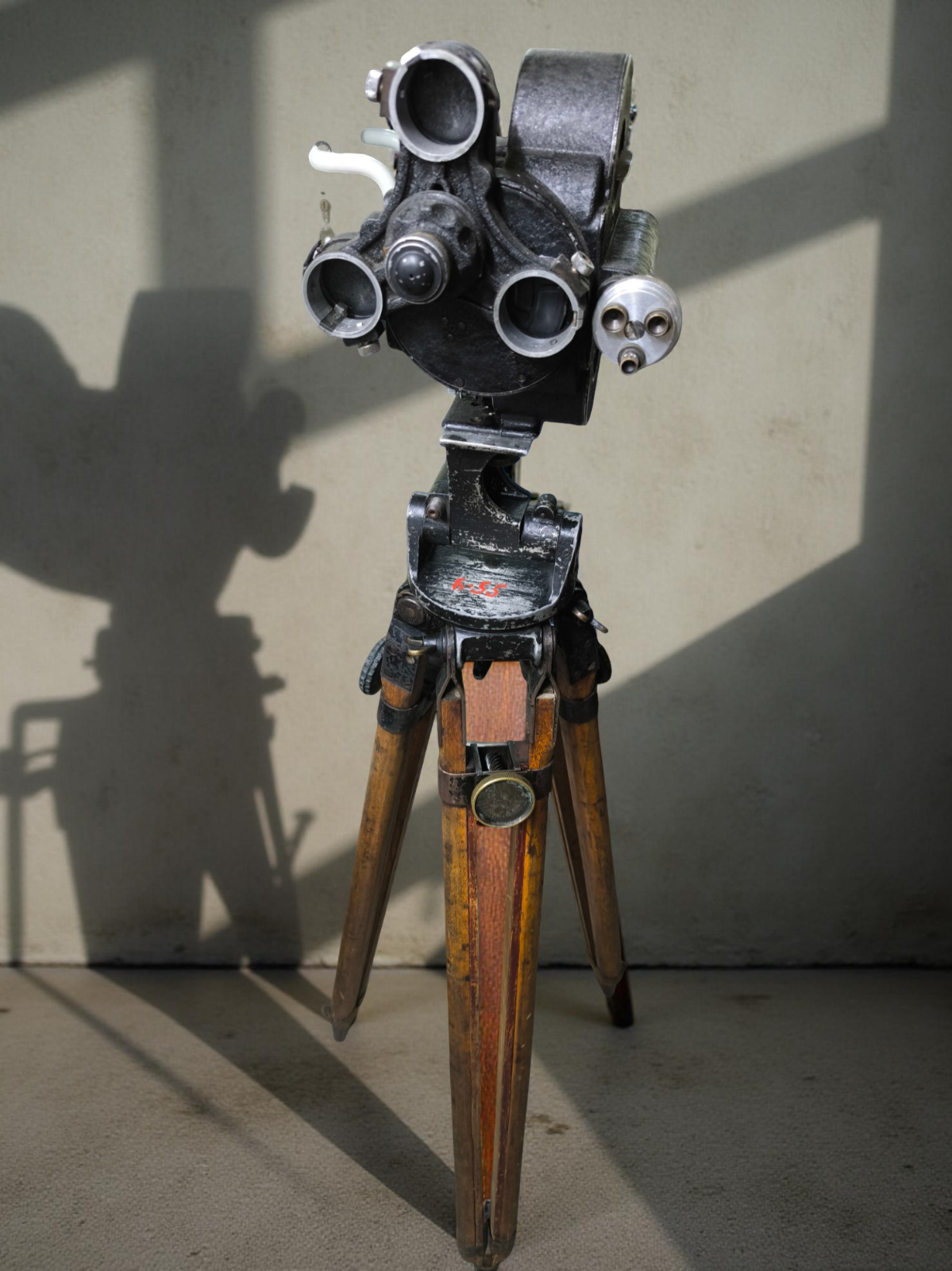1941 WWII Soviet Wooden Tripod WW2 movie camera FKD Konvas Kinor AKC Eyemo WW2