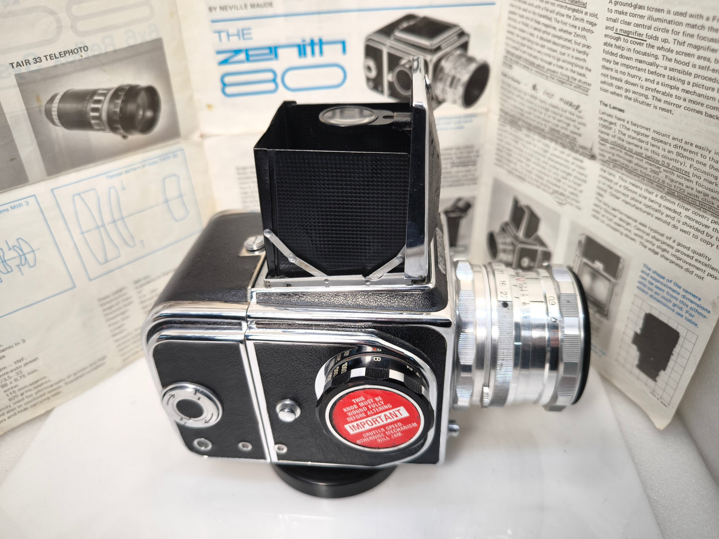 Absolutely RARE Zenith-80 CLA'd 6x6 camera collectors item Salut Kiev-88 EXPORT