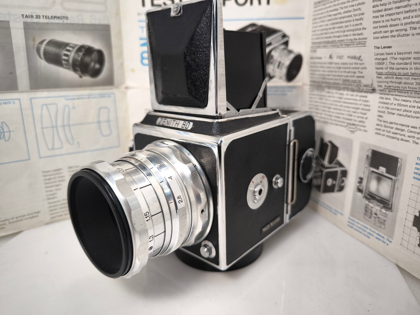 Absolutely RARE Zenith-80 CLA'd 6x6 camera collectors item Salut Kiev-88 EXPORT