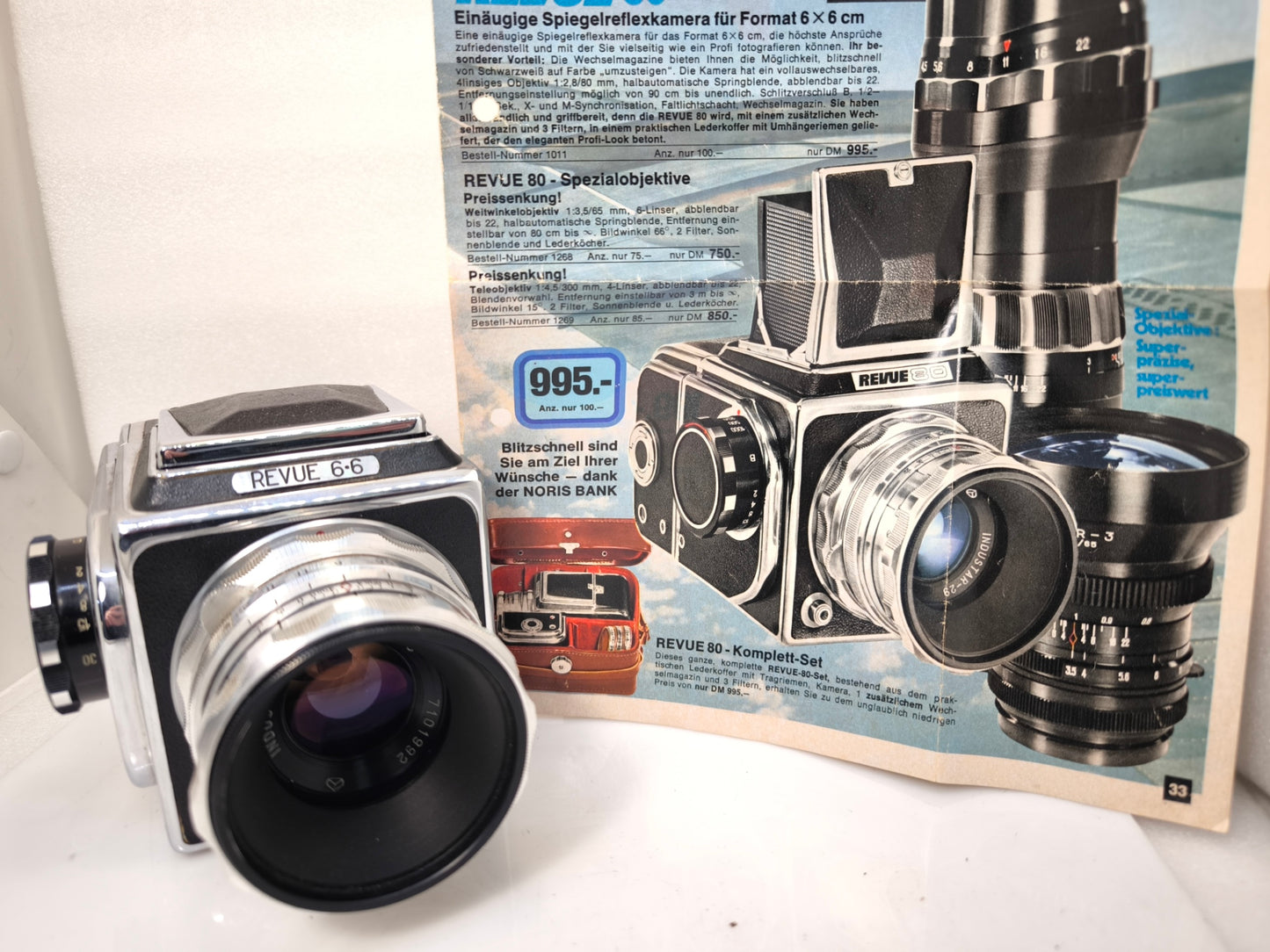 Absolutely RARE Revue 6•6 CLA 6x6 camera collectors item Salut Zenith-80 EXPORT Kiev-88 USSR