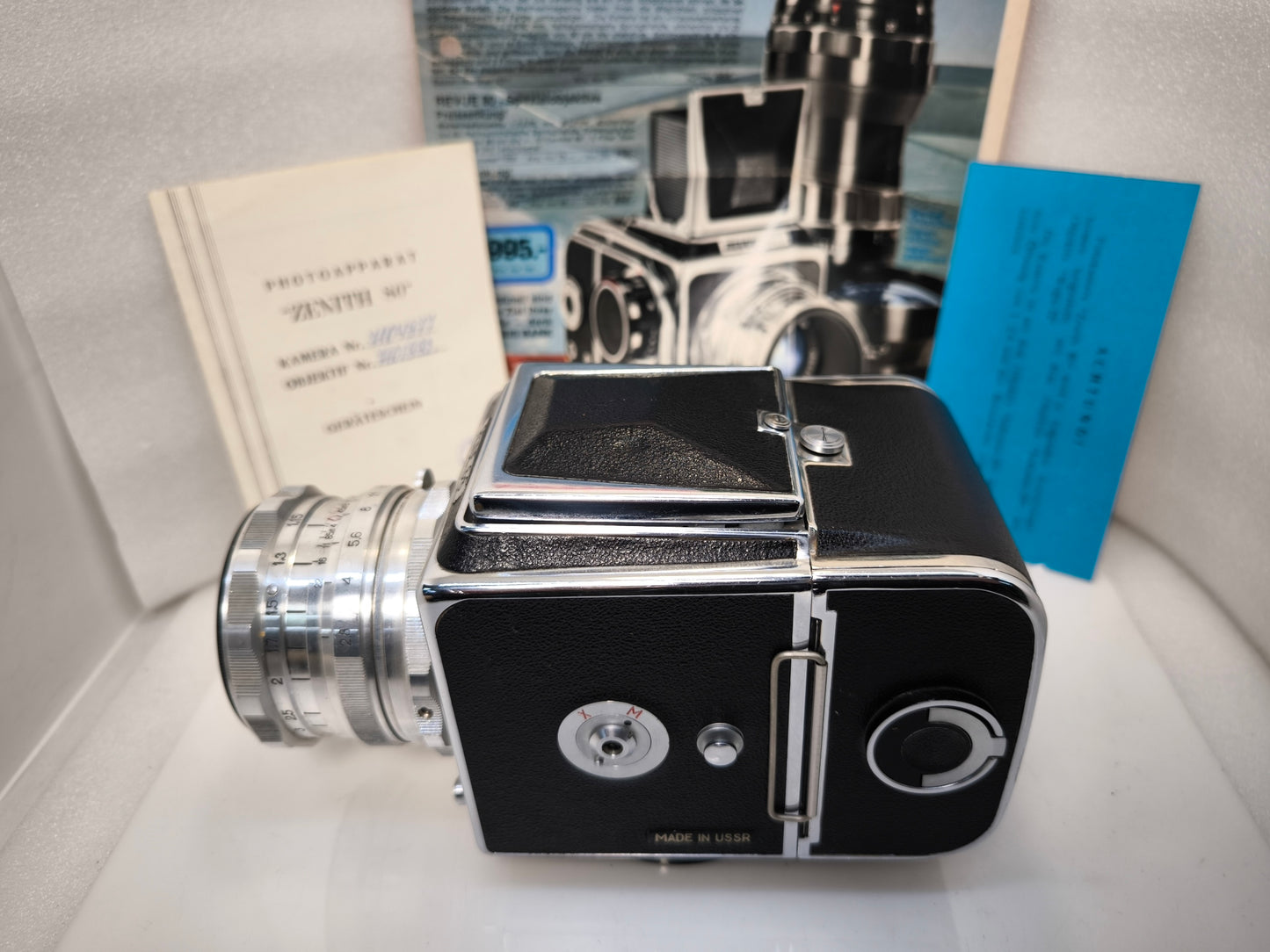 Absolutely RARE Revue 6•6 CLA 6x6 camera collectors item Salut Zenith-80 EXPORT Kiev-88 USSR