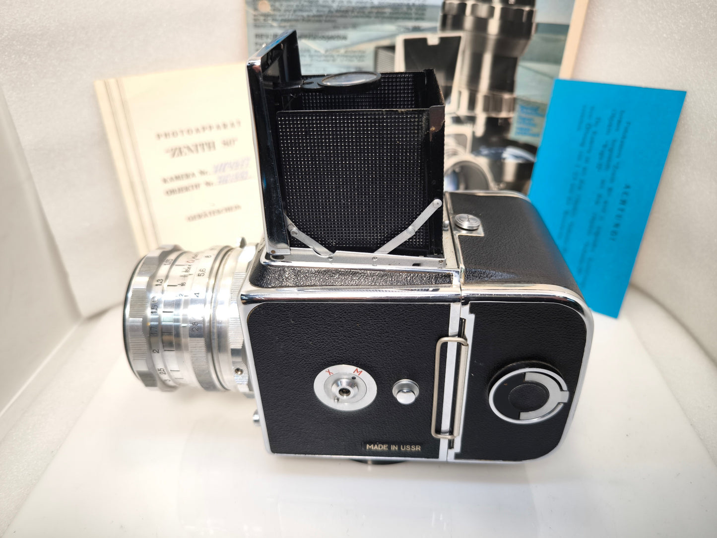 Absolutely RARE Revue 6•6 CLA 6x6 camera collectors item Salut Zenith-80 EXPORT Kiev-88 USSR