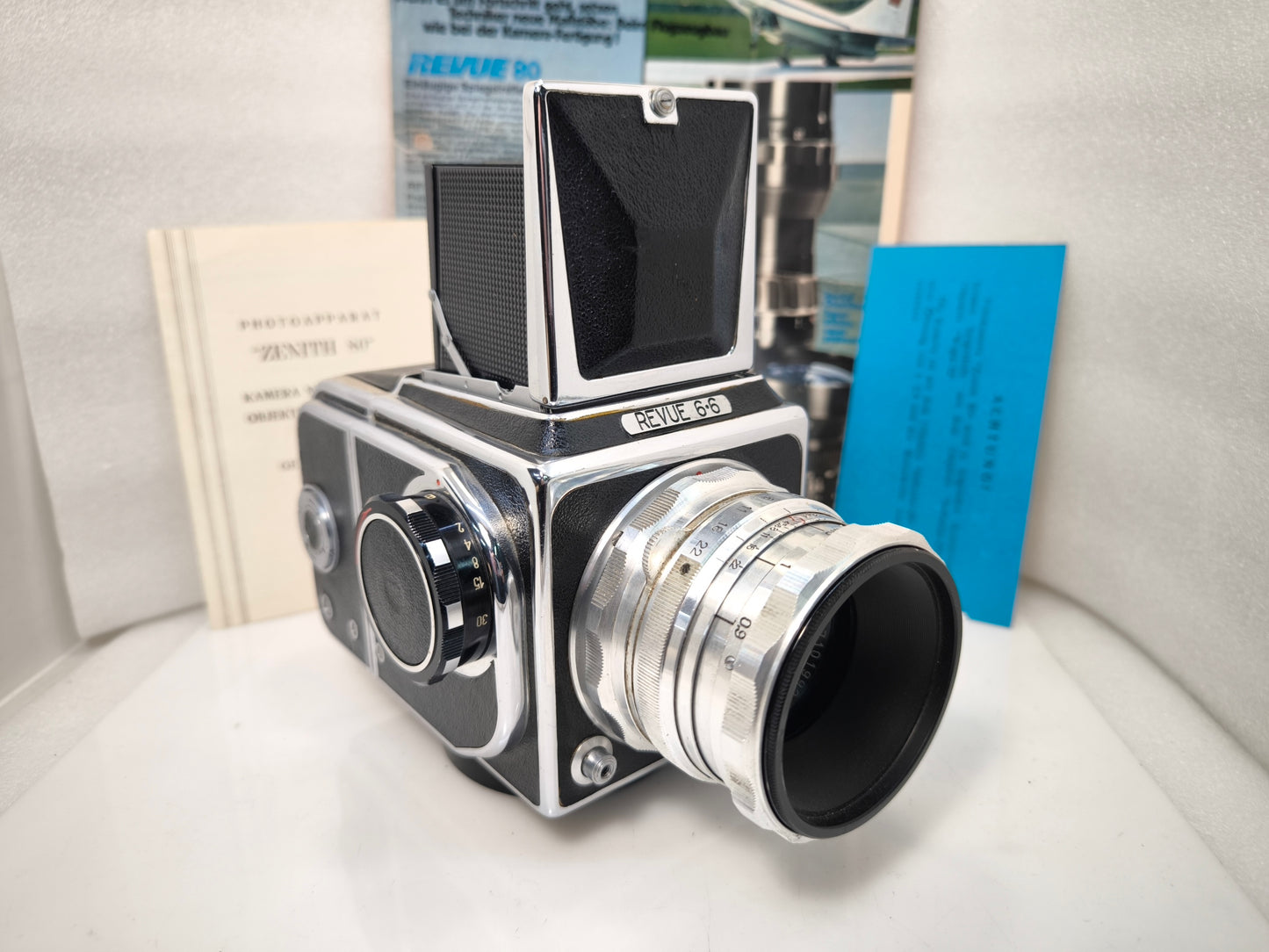 Absolutely RARE Revue 6•6 CLA 6x6 camera collectors item Salut Zenith-80 EXPORT Kiev-88 USSR