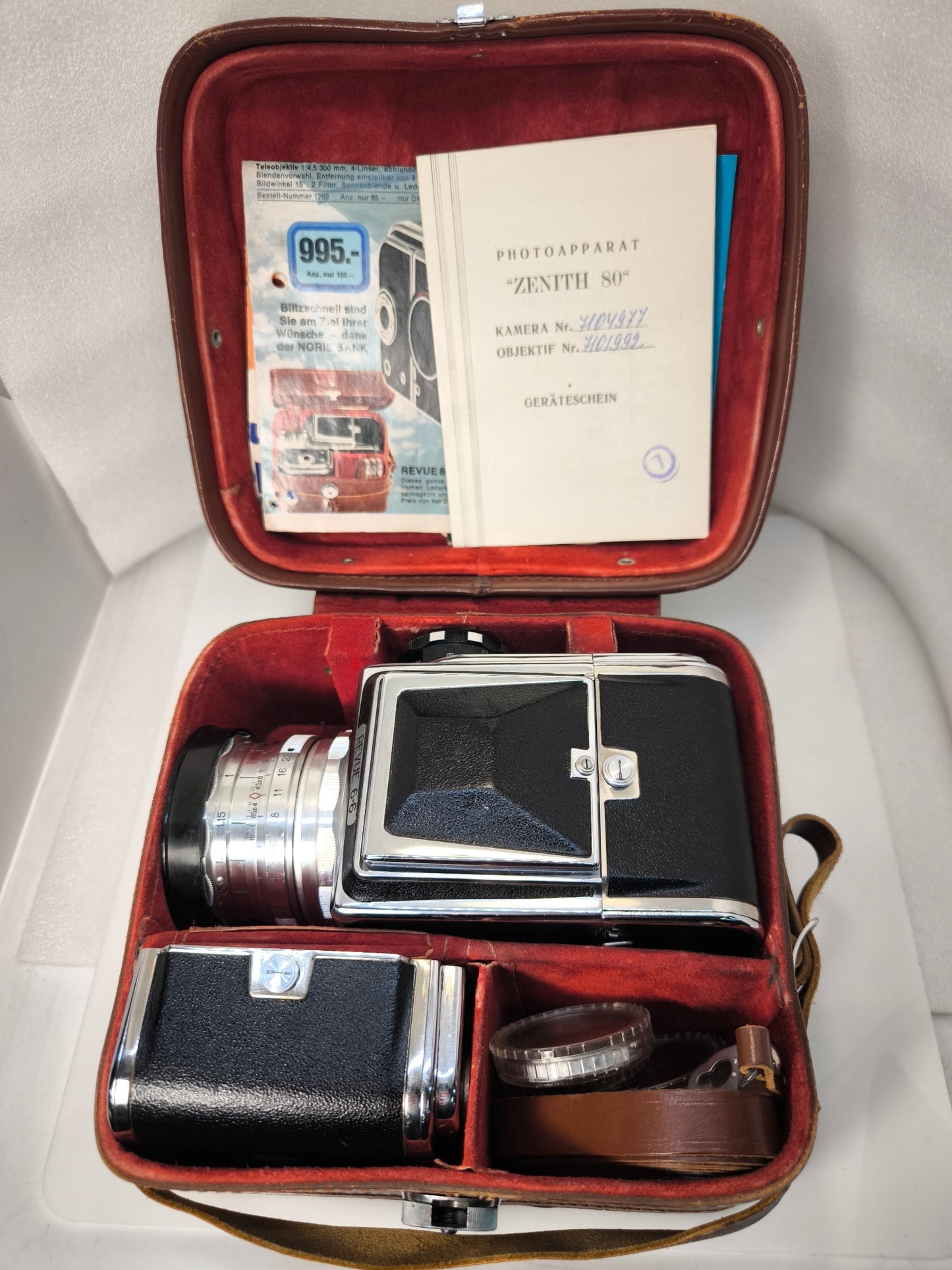 Absolutely RARE Revue 6•6 CLA 6x6 camera collectors item Salut Zenith-80 EXPORT Kiev-88 USSR