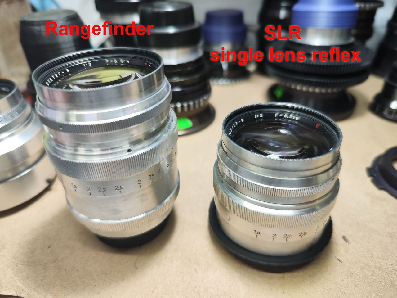 1950s KMZ SILVER JUPITER-9 85mm f/2 red П portrait RF M39 LTM Leica or M42