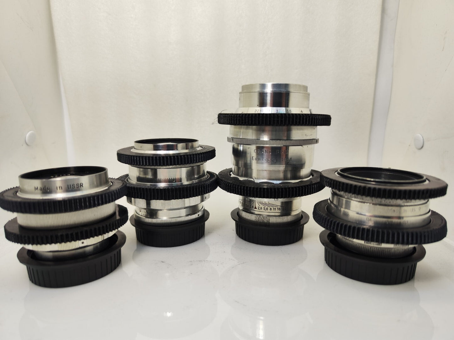 SILVER Cine Mod Lens Set 37/50/58/85/135mm Arri PL Canon EF Sony E MFT 4/3