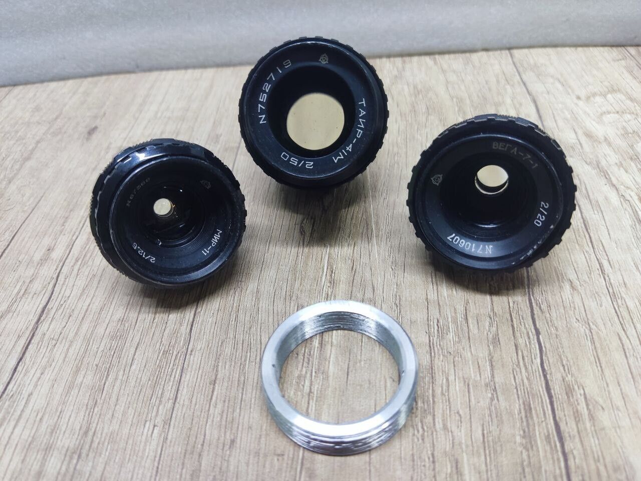 BMPCC Black Magic 3 pcs Set Tair-41 Vega-7 Mir-11m Kiev-16U lens + adapter