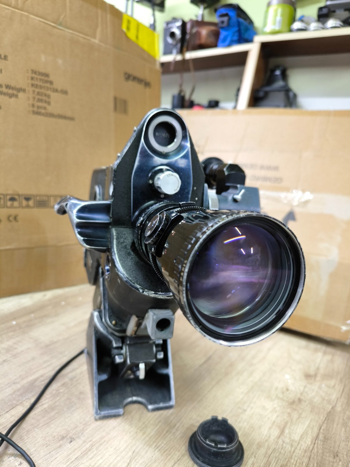 Eclair NPR 16mm Camera 400' Magazine motor tripod Angenieux 12-120 2.2 B Ultra16