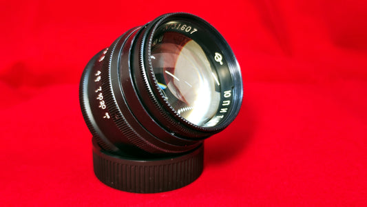 Rare BLACK JUPITER-3 1.5/50 RF M39 LTM Leica CZ Sonnar copy + Leica M adapter