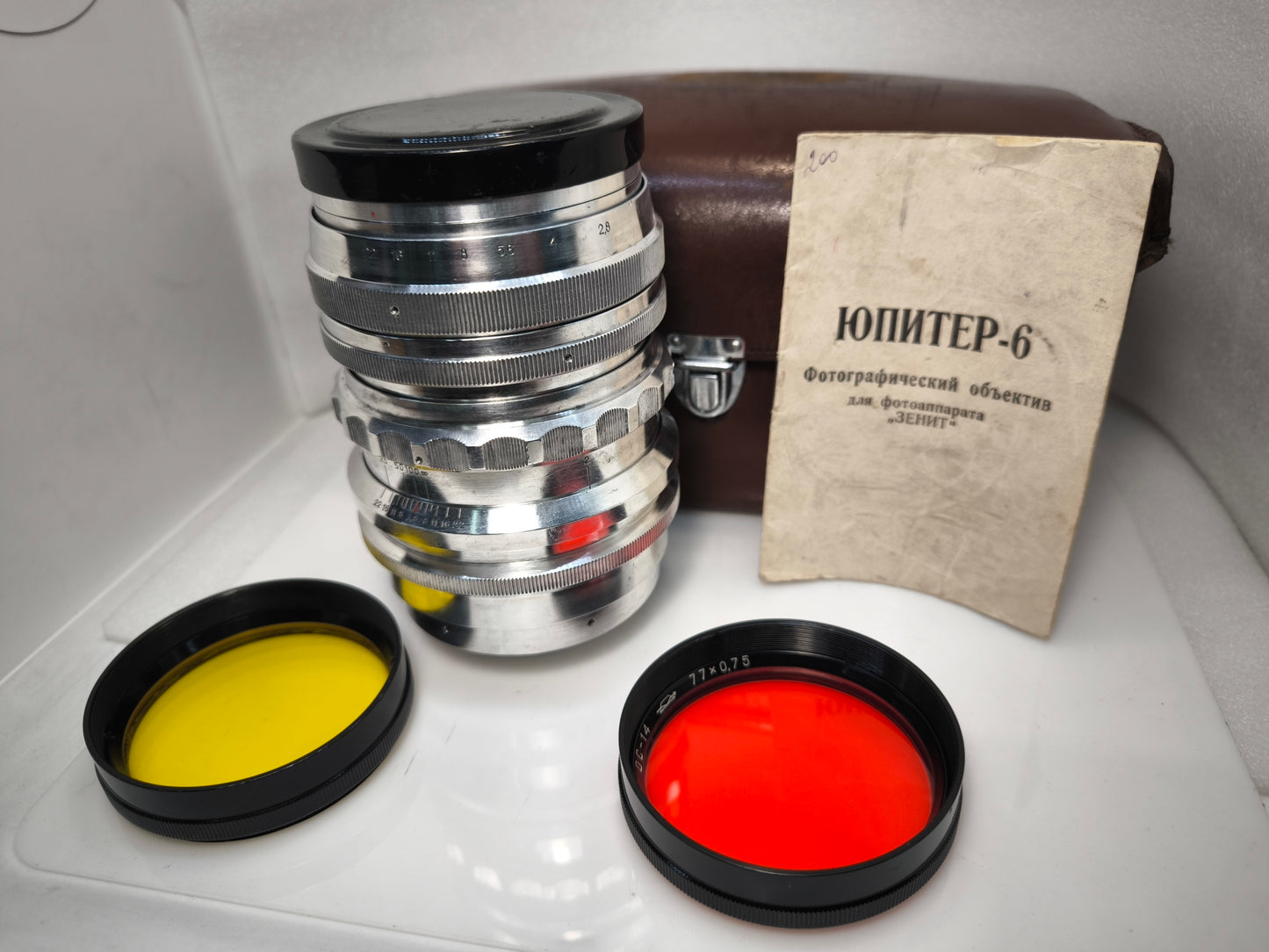 RARE JUPITER-6 f 2.8/180 Soviet KMZ M42 lens Zeiss Sonnar copy #000984