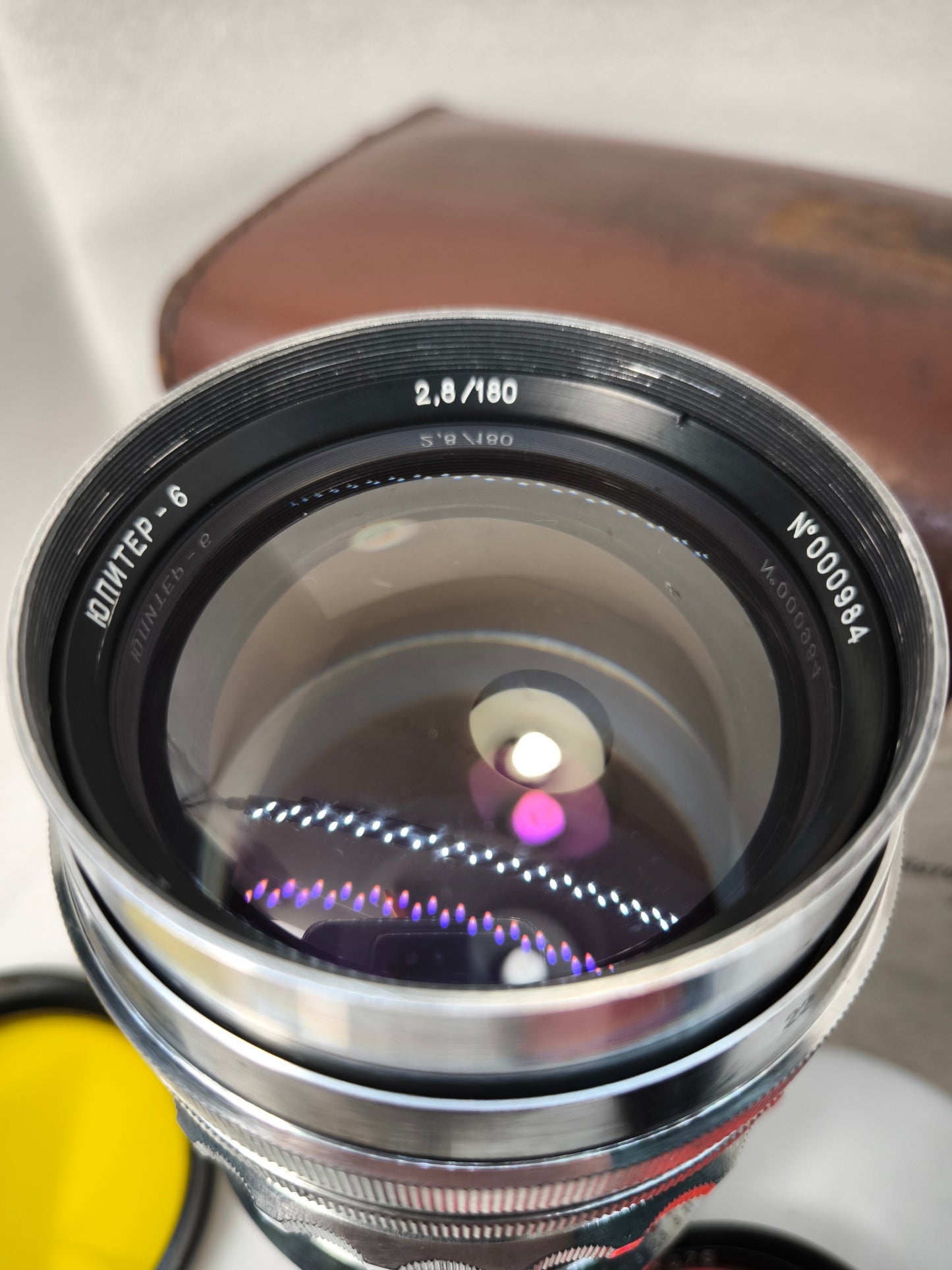 RARE JUPITER-6 f 2.8/180 Soviet KMZ M42 lens Zeiss Sonnar copy #000984