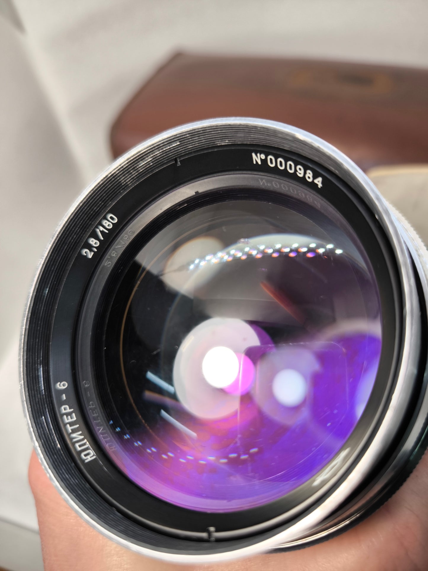 RARE JUPITER-6 f 2.8/180 Soviet KMZ M42 lens Zeiss Sonnar copy #000984
