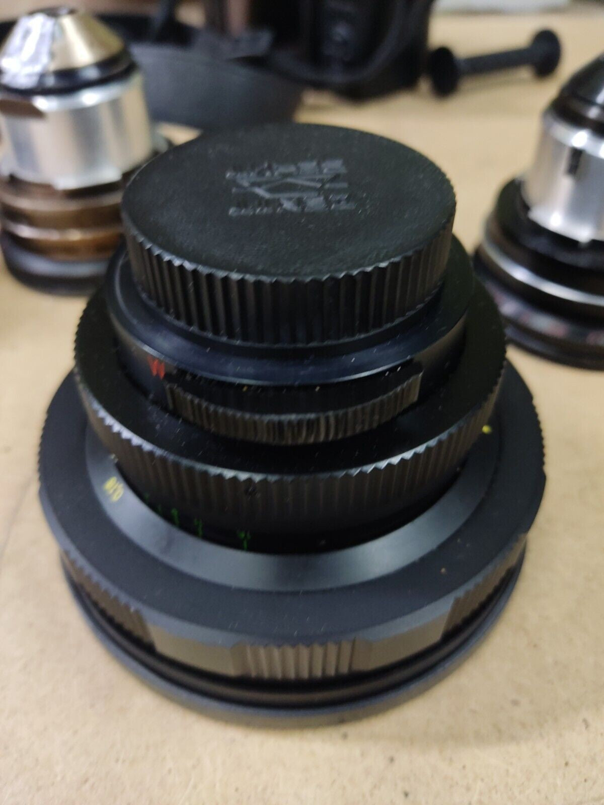Set of best soviet lenses Mir-20M Helios 40-2 Mir-10A Cyclop