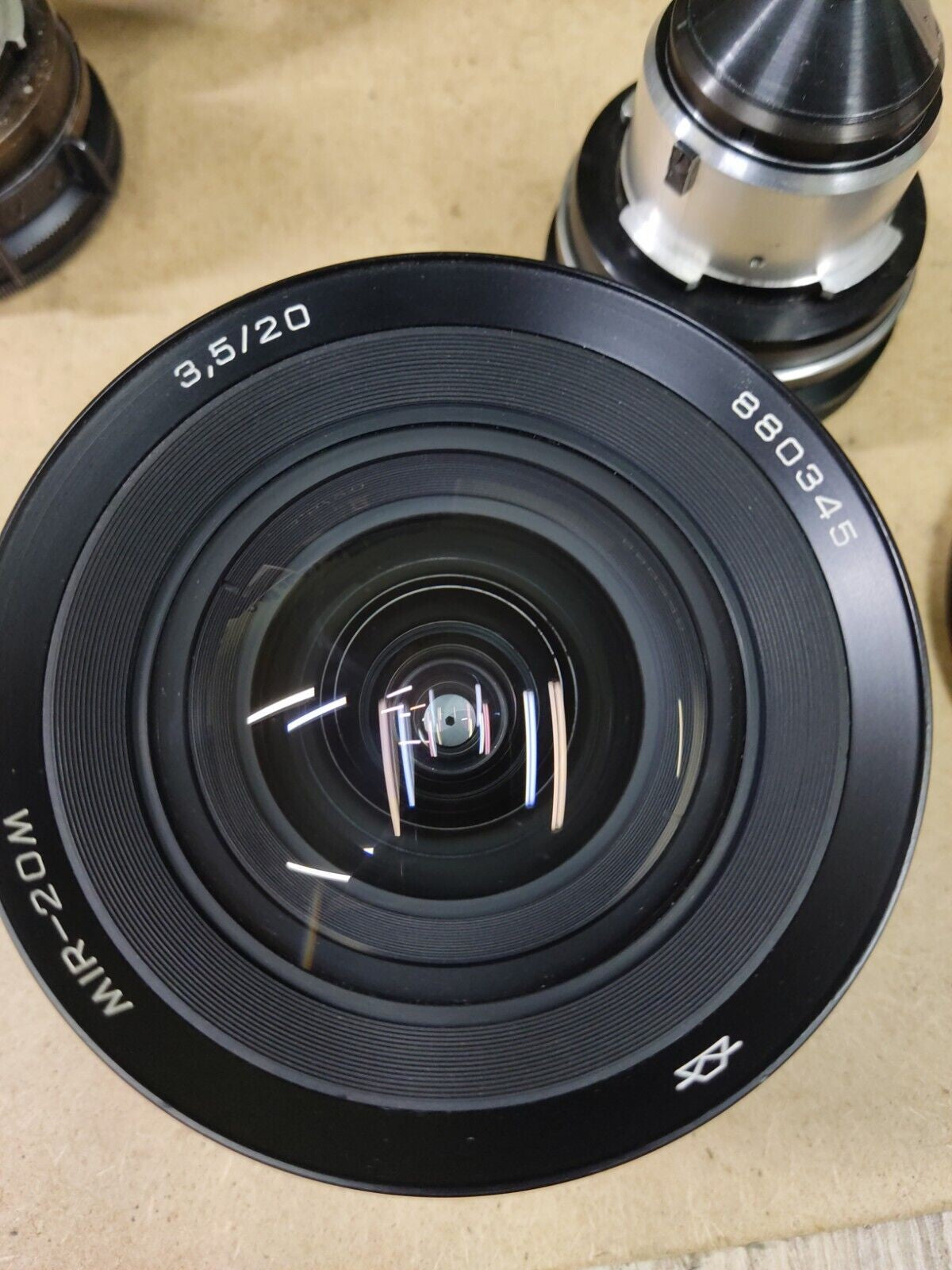 Set of best soviet lenses Mir-20M Helios 40-2 Mir-10A Cyclop