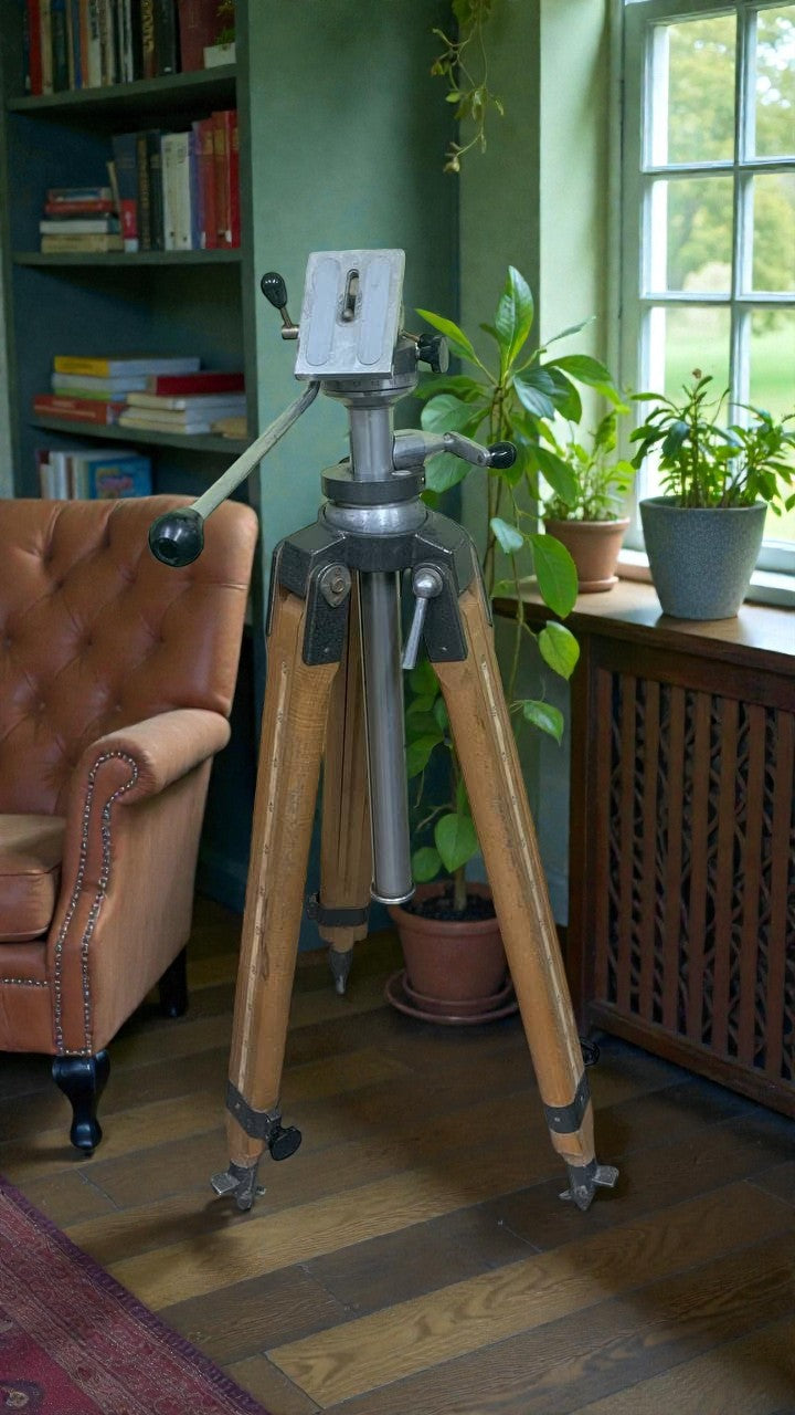 Wooden Tripod Telescopic Lift FKD 100-200cm Konvas Kinor Movie Cameras Berlebach