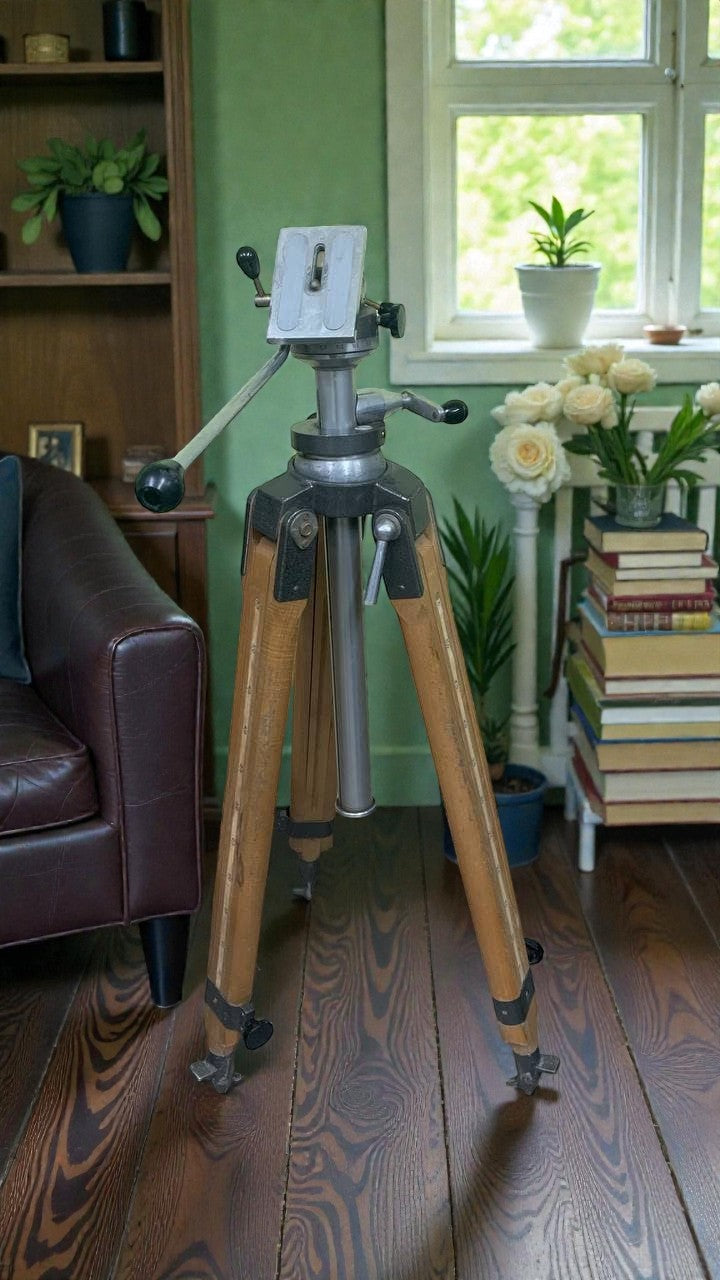 Wooden Tripod Telescopic Lift FKD 100-200cm Konvas Kinor Movie Cameras Berlebach