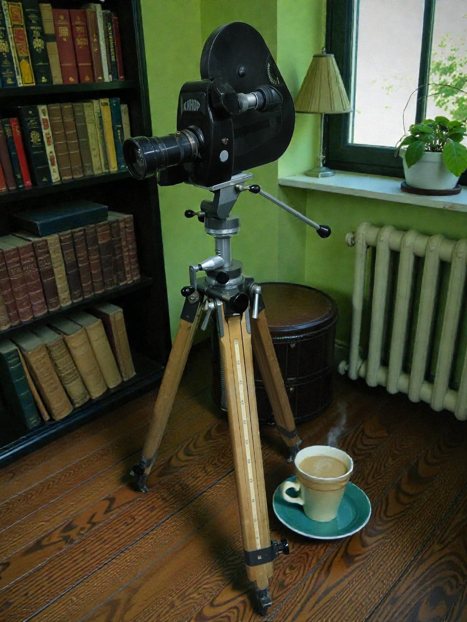 Wooden Tripod Telescopic Lift FKD 100-200cm Konvas Kinor Movie Cameras Berlebach