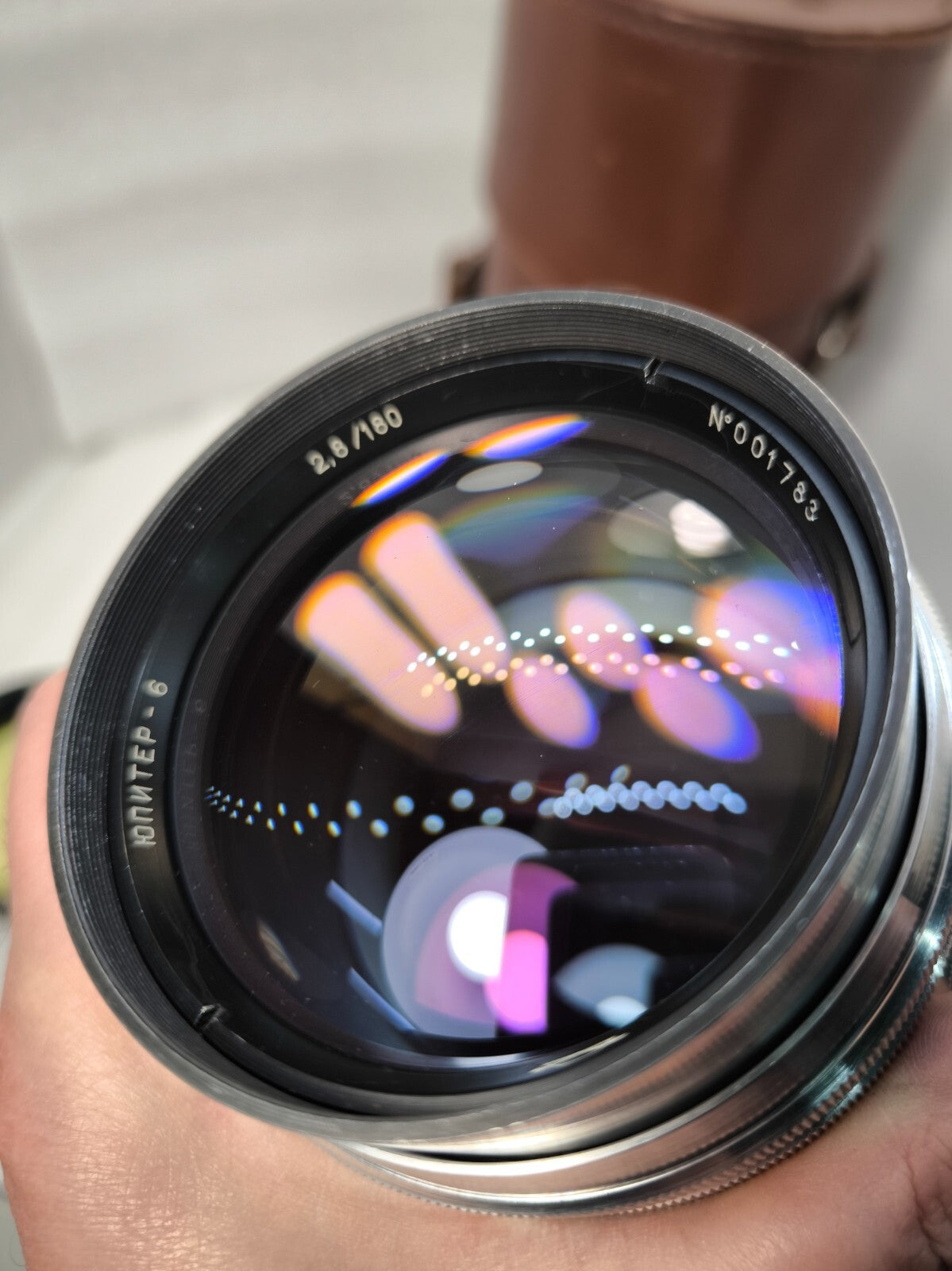 RARE JUPITER-6 f 2.8/180 Soviet KMZ M42 lens Zeiss Sonnar copy #001783