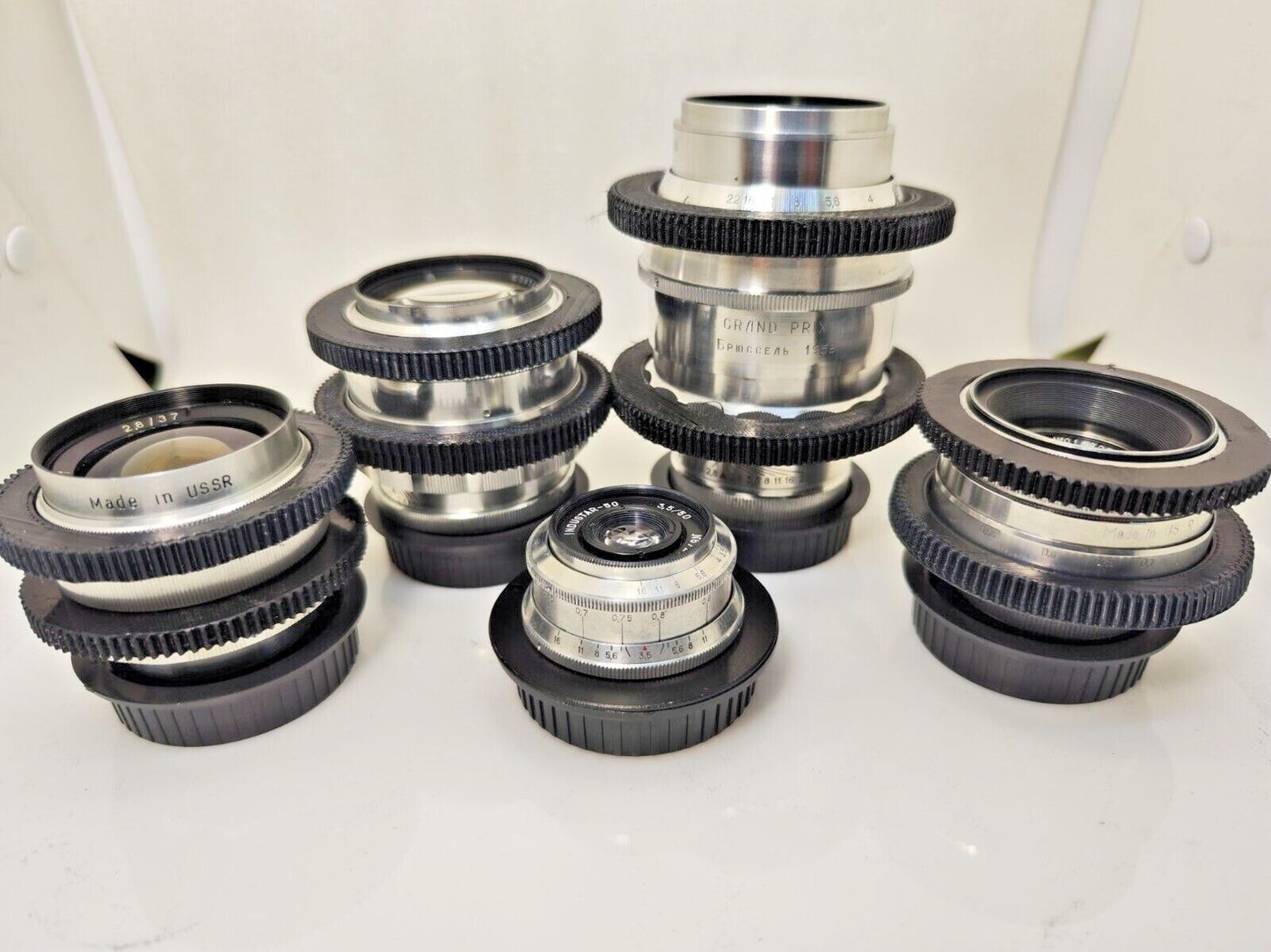 SILVER Cine Mod Lens Set 37/50/58/85/135mm Arri PL Canon EF Sony E MFT 4/3