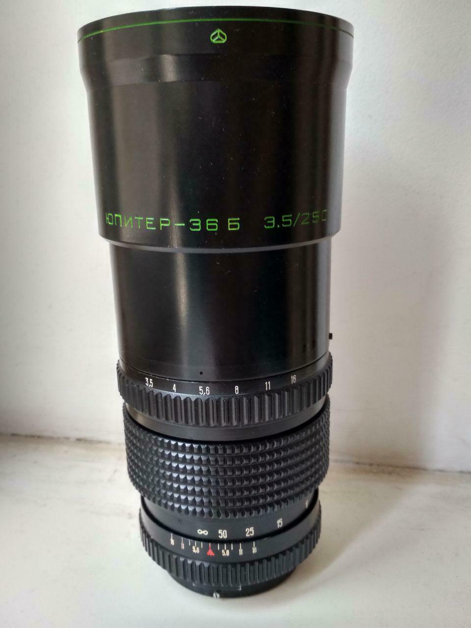 JUPITER-36B 250mm f/3.5 P6 Pentacon Six Kiev-88 Salut-C Medium Format Lens