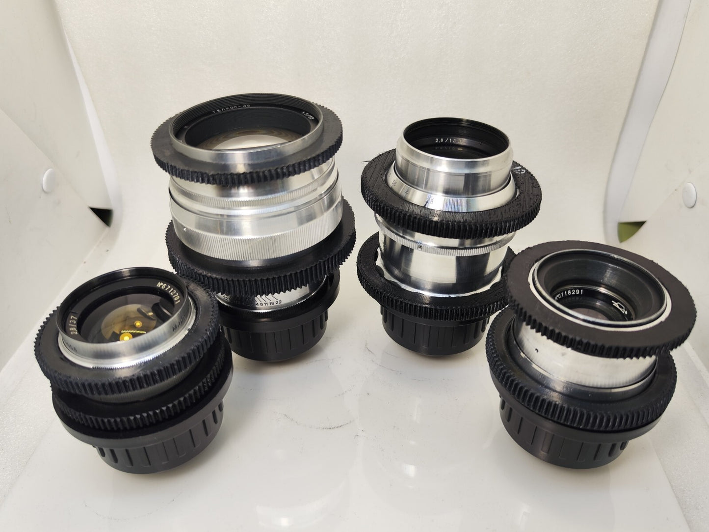SILVER Cine Mod Lens Set 37/50/58/85/135mm Arri PL Canon EF Sony E MFT 4/3