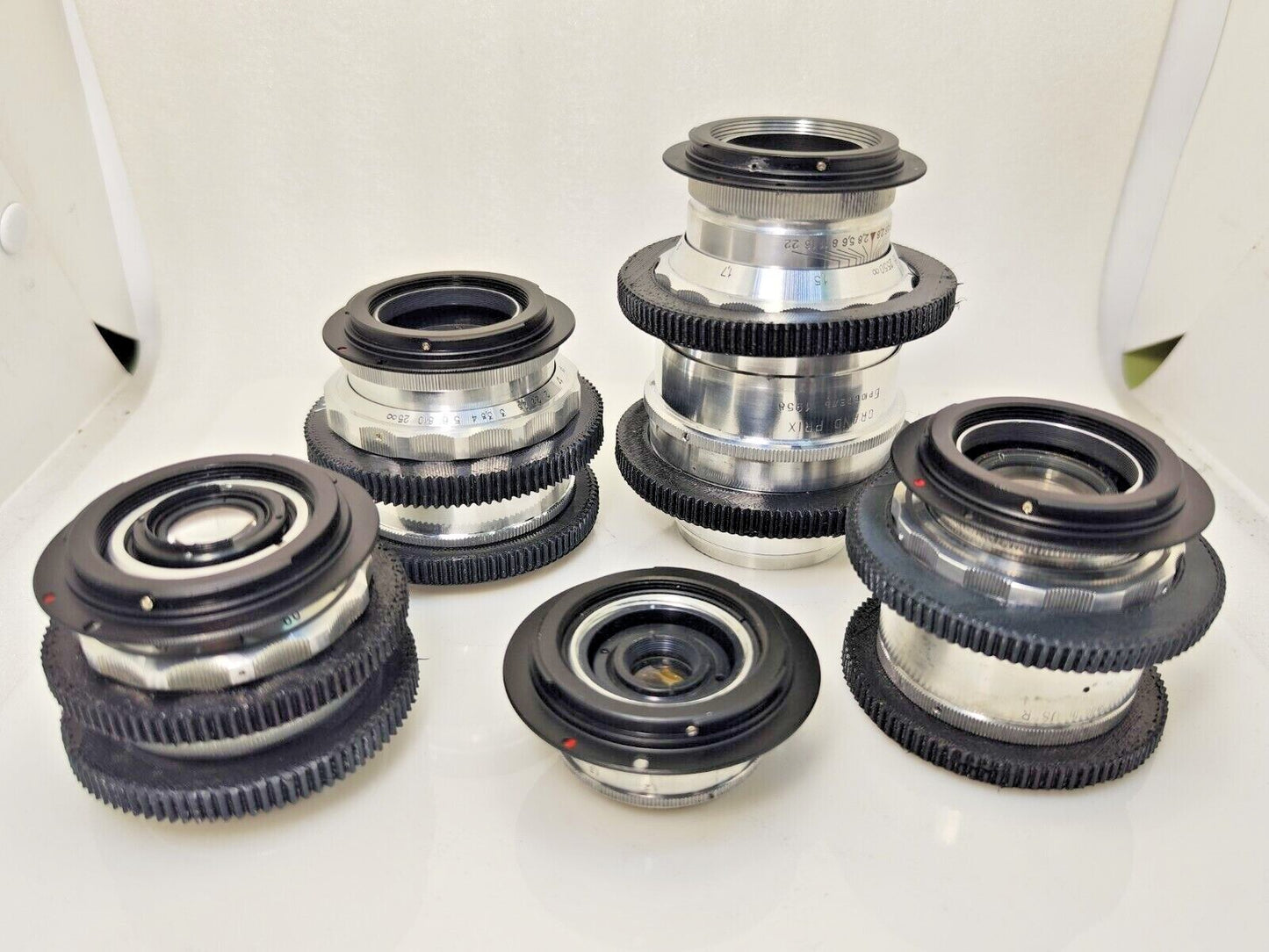 SILVER Cine Mod Lens Set 37/50/58/85/135mm Arri PL Canon EF Sony E MFT 4/3