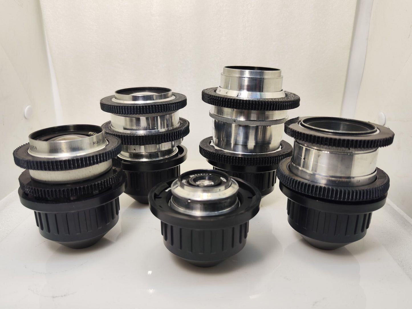SILVER Cine Mod Lens Set 37/50/58/85/135mm Arri PL Canon EF Sony E MFT 4/3