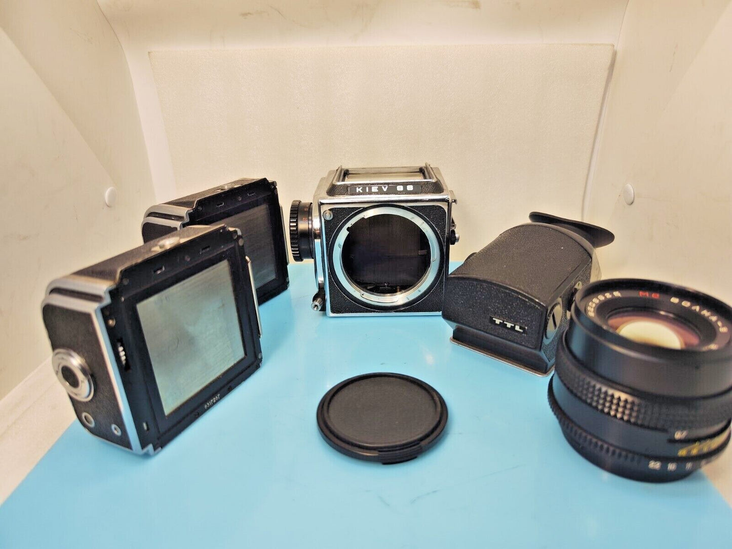 Kiev-88CM MLU conversion Pentacon Six mount CLA Arax Medium Format Hasselblad