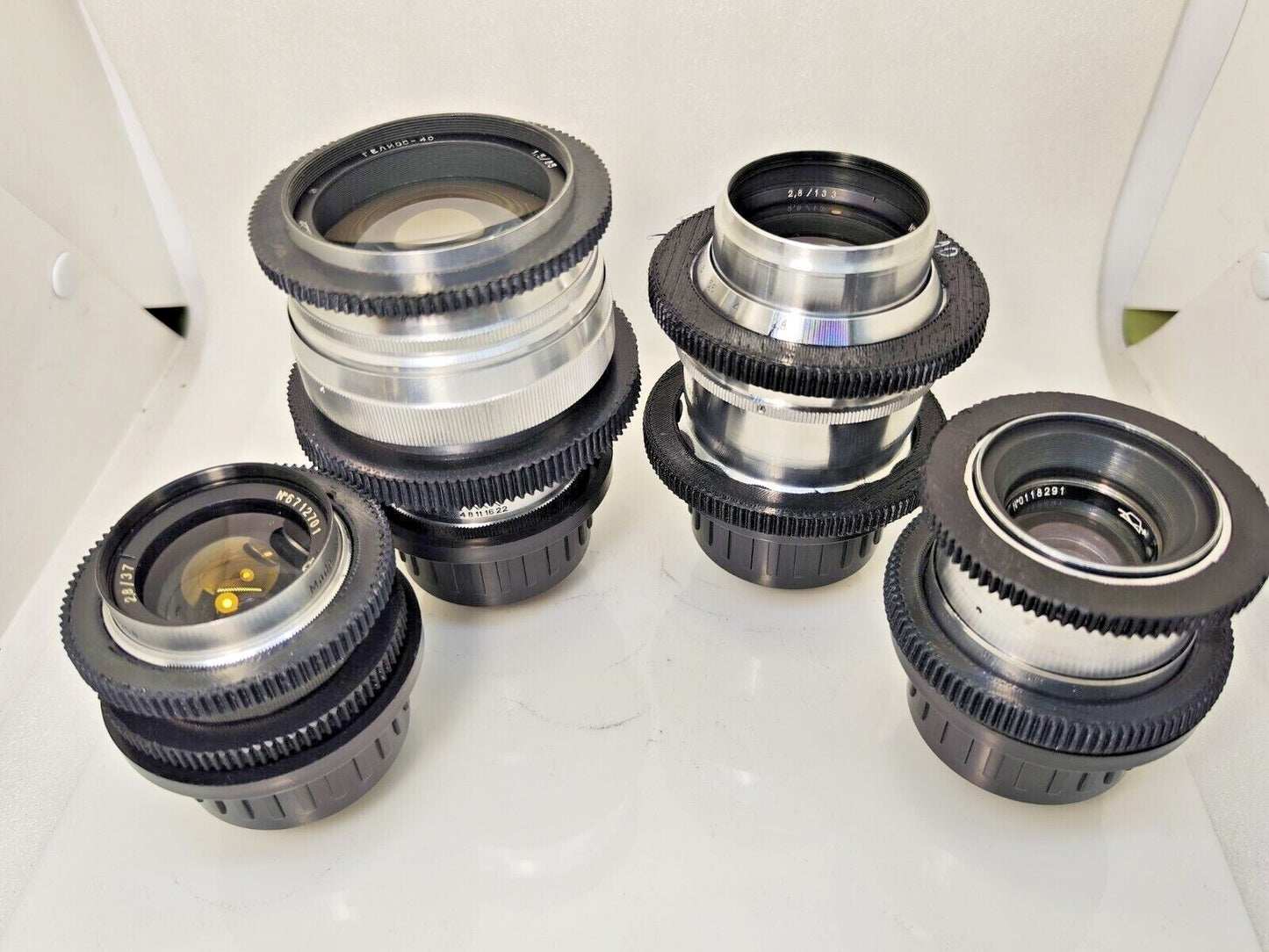 SILVER Cine Mod Lens Set 37/50/58/85/135mm Arri PL Canon EF Sony E MFT 4/3