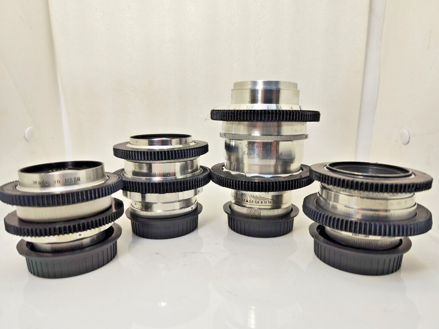 SILVER Cine Mod Lens Set 37/50/58/85/135mm Arri PL Canon EF Sony E MFT 4/3