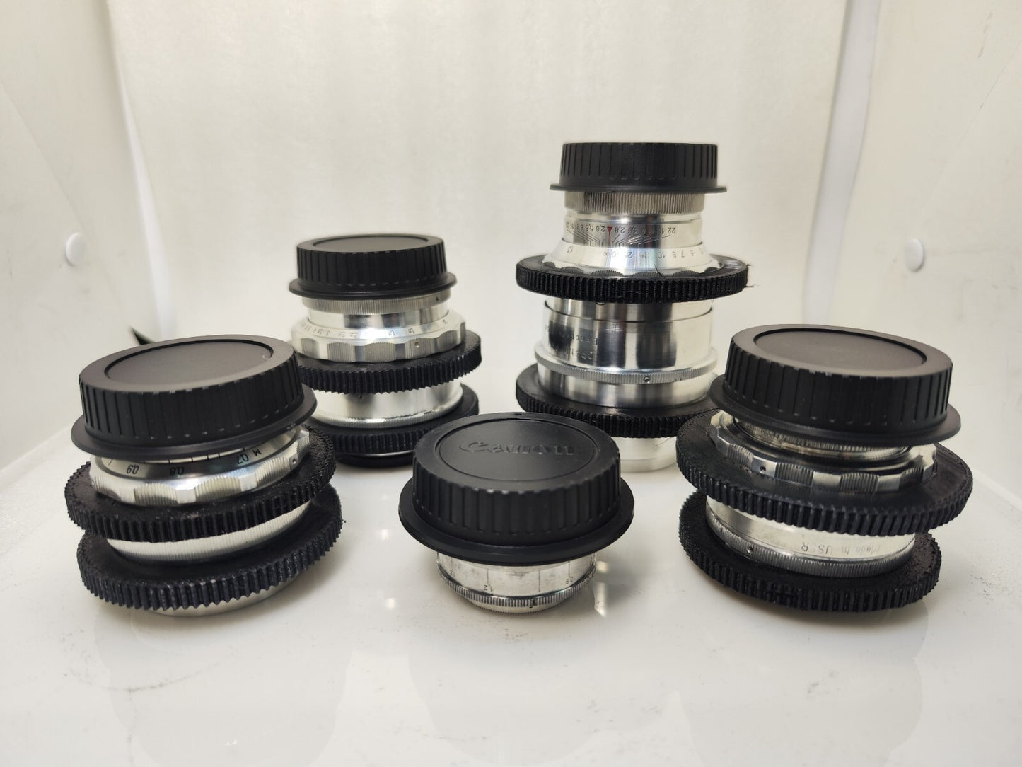 SILVER Cine Mod Lens Set 37/50/58/85/135mm Arri PL Canon EF Sony E MFT 4/3