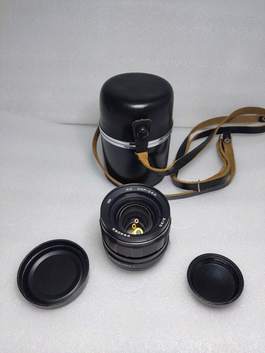 MC Mir-24M 35/2.0 M42 wide-angle Prime Lens for Zenit Pentax Praktica Bessaflex