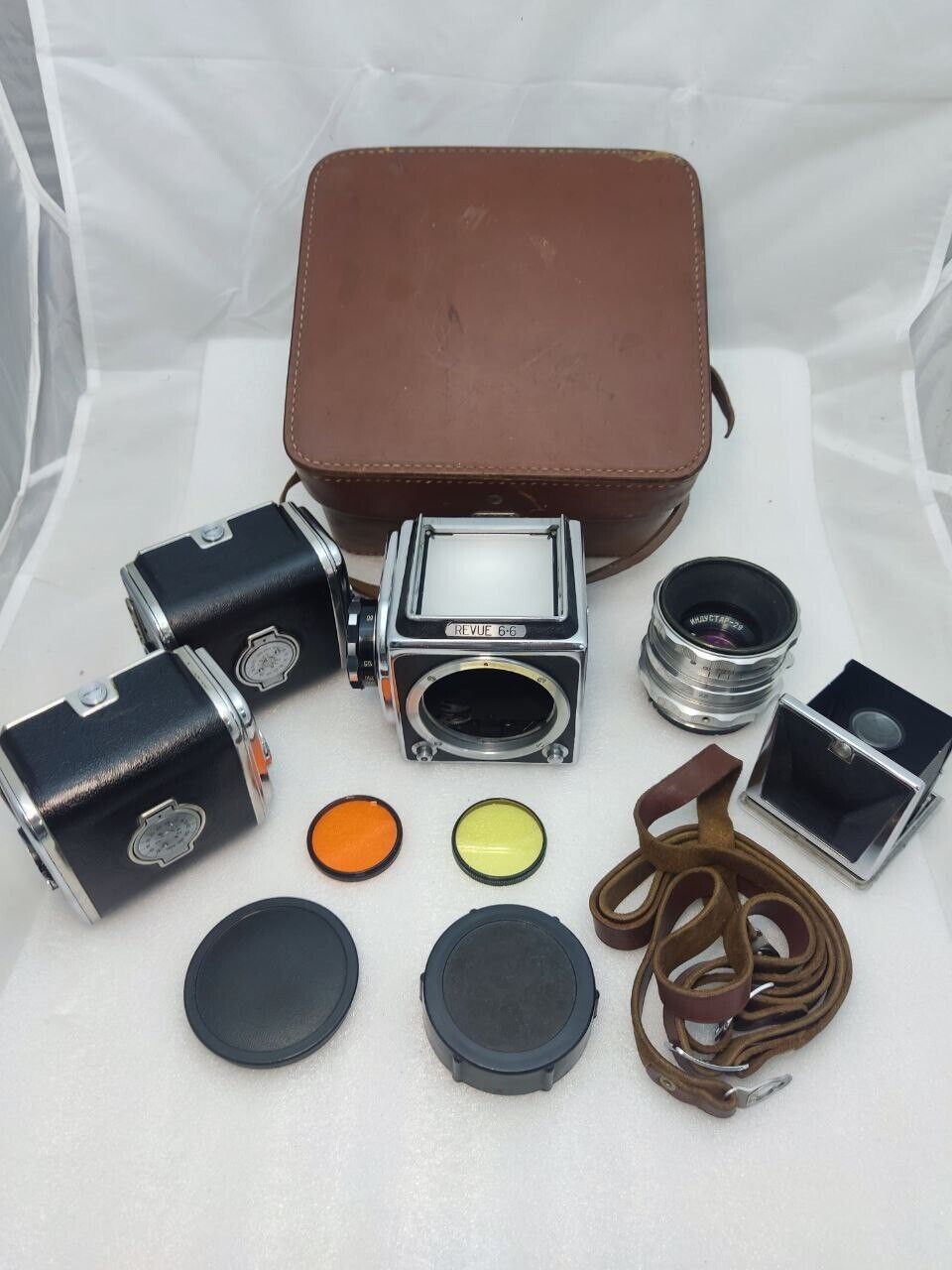 Absolutely RARE Revue 6•6 6x6 camera collectors item Salut Kiev-88 USSR EXPORT
