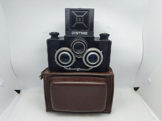 Sputnik Early Editon Stereoscopic 6x6 TLR Twin Lens Reflex Lomo Stereo Camera