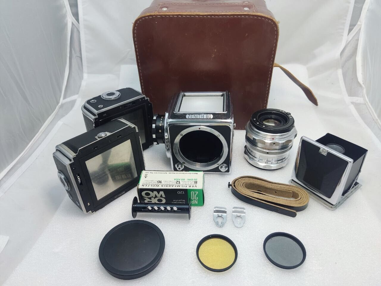 Absolutely RARE Zenith-80 CLA'd 6x6 camera collectors item Salut Kiev-88 EXPORT