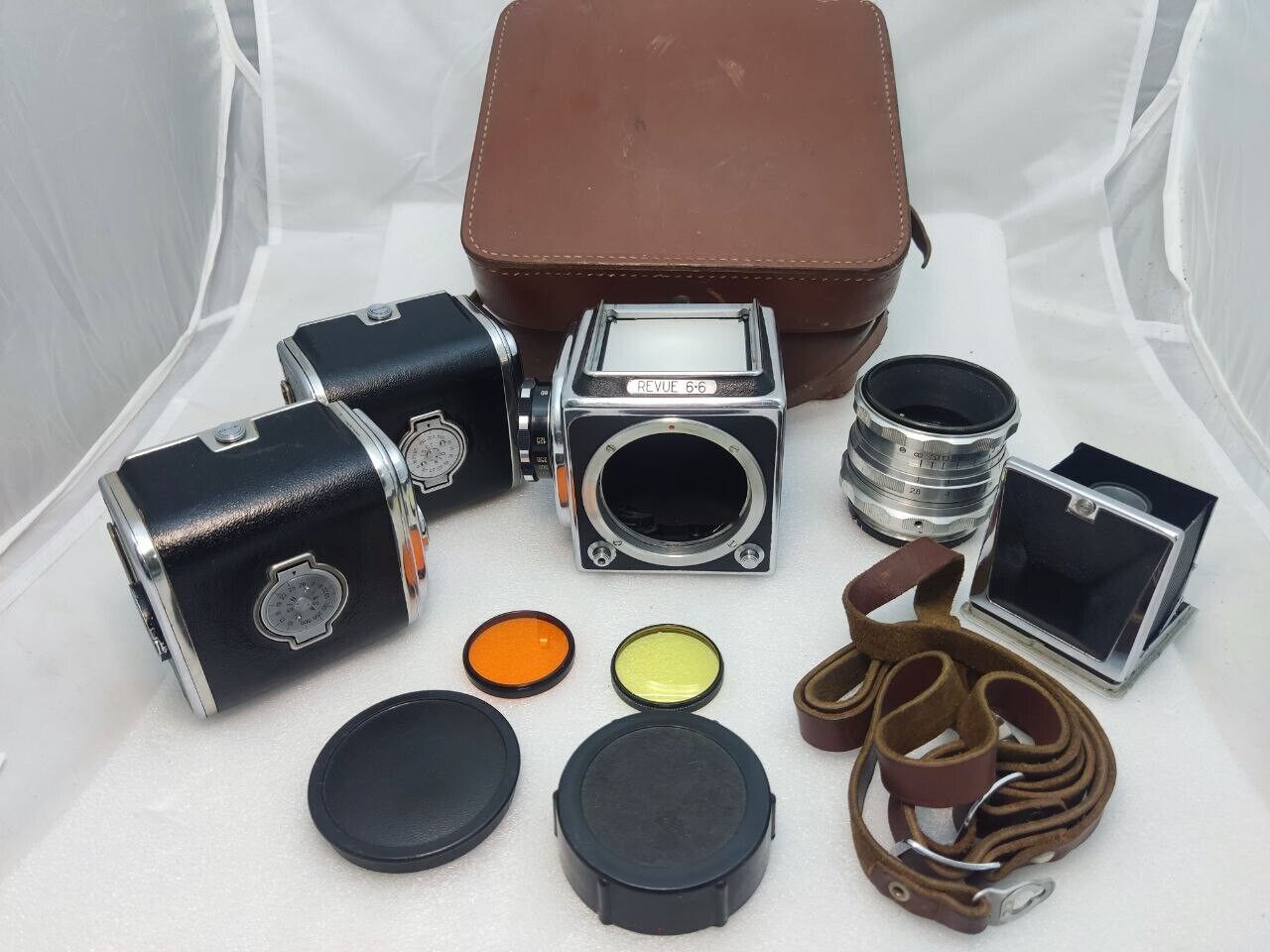 Absolutely RARE Revue 6•6 6x6 camera collectors item Salut Kiev-88 USSR EXPORT