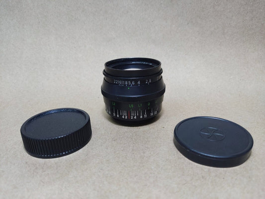 Black Jupiter-8 50mm f/2.0 M39 L39 mount for Leica FED Zorki. Sonnar Copy.